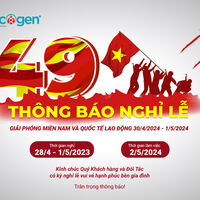 THÔNG BÁO LỊCH NGHỈ LỄ 30/4 - 1/5