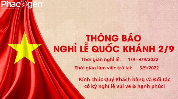 Thông báo lịch nghỉ lễ Quốc khánh 2/9