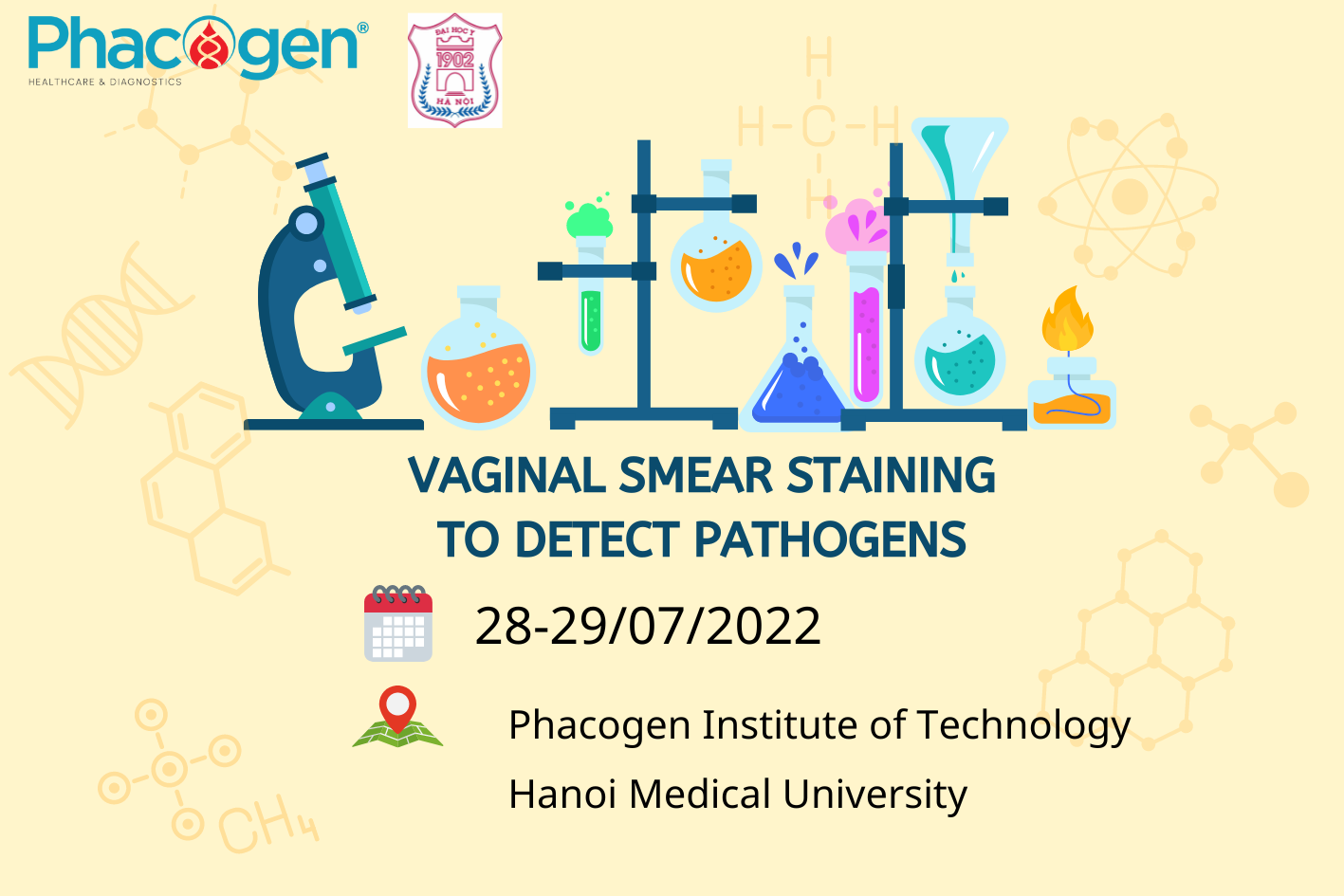 Vaginal smear staining to detect pathogens -Class 1